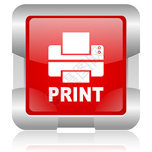 红色红方字网络闪光图标外设办公室激光正方形电气文档互联网工具印刷打印图片