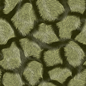 动物纹理绿色皮草背景