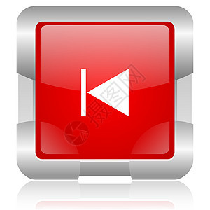 prev 红色正方形网络闪光图标金属音乐喷射控制电视玩家钥匙视频读者互联网图片