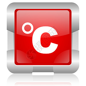 celcius 红方网络光亮图标网站钥匙摄氏度温度晴雨表红色寒冷学位天气按钮图片