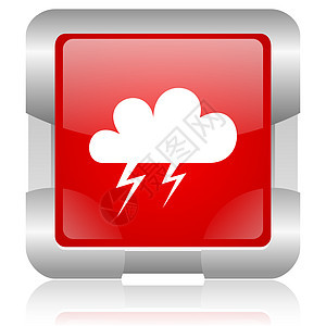 红方网路亮光的图标预测风暴钥匙温度网络正方形网站金属红色多云图片
