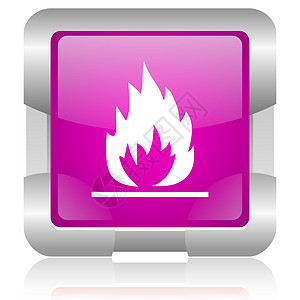 粉红色平方网络闪光图标篝火加热正方形火焰壁炉警报烧伤钥匙燃烧互联网图片