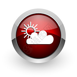 天气预报红圆网络光亮的图标预测圆圈预报气氛温度网站气候多云钥匙商业图片