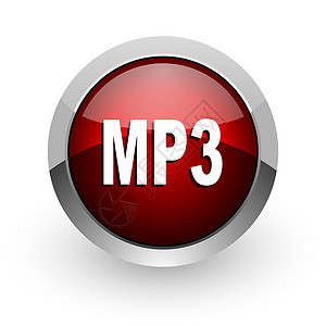 mp3 红圆网络闪光图标图片