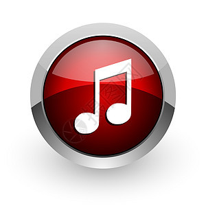 红圆网络闪光图标笔记红色立体声乐器音乐旋律玩家商业互联网音乐会图片