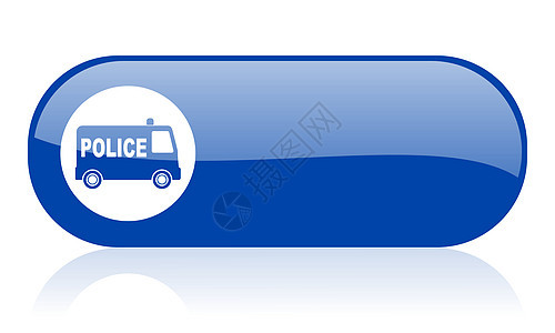 蓝色警察网络闪光图标司机酒精钥匙车辆逮捕巡逻员控制刑事汽车网站图片