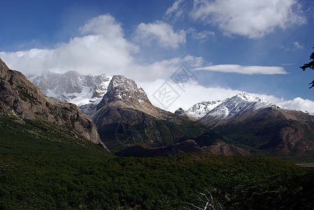 巴塔哥尼亚景观草原荒野冰川岩石森林木头风景图片