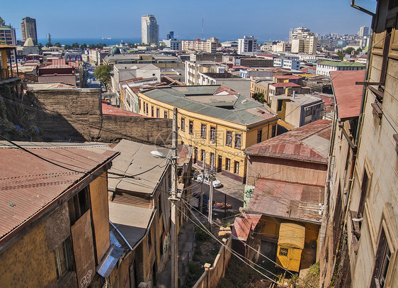 具有透风的Valparaisso一般视图图片