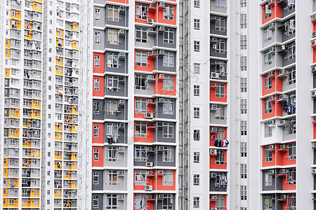 香港的住房窗户摩天大楼财产住宅高楼建筑城市建筑学图片