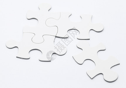 白谜题闲暇游戏团队纸板拼图解决方案团体玩具钥匙白色图片
