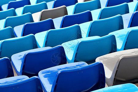 体育场的座位蓝色音乐会竞技场论坛空白团体建筑学塑料会场运动图片
