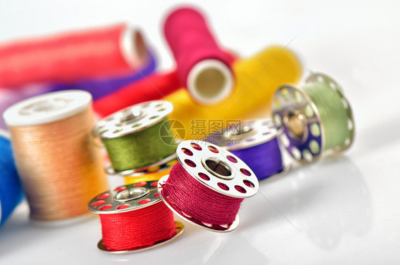 缝缝合配件棉布尼龙紫色彩虹工厂卷轴团体裁缝橙子衣服图片