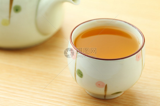 茶时时间木头玻璃草本美食派对传统杯子仪式茶壶液体图片
