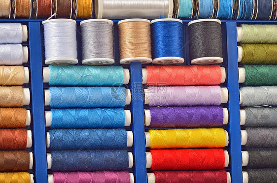 缝缝合配件卷轴团体产品橙子材料纤维线圈细绳紫色棉布图片
