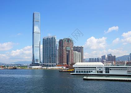 香港市中心九龙市中心港口经济建筑天空摩天大楼建筑学码头景观商业图片