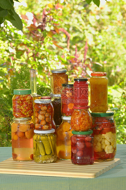 秋秋保护区黄瓜纤维香料花园南瓜防腐剂瓶装营养熟食厨房图片