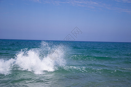 海沙滩海浪时间阳光液体旅行波纹喷涂场景活力游泳热带图片