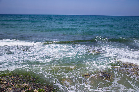 海沙滩海浪气候阳光活力喷涂水平旅行时间蓝色游泳液体图片