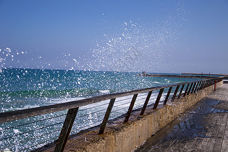 海沙滩海浪游泳旅行液体场景时间活力波纹热带水平阳光图片