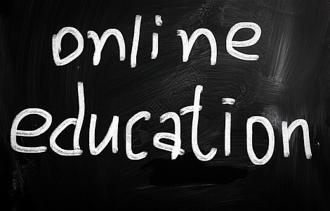 在线教育教程宏观课堂黑板标题学校技术教学成功营销图片