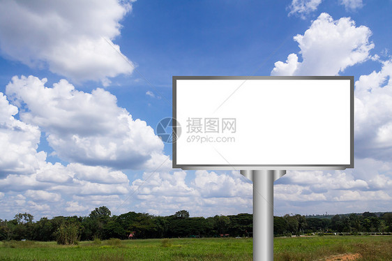空白帐单海报蓝色路标木板街道框架横幅广告牌天空营销图片