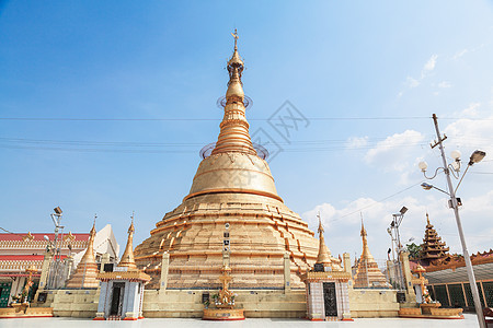 Botataung 宝塔在仰光 缅甸 缅甸旅行金子遗产钻石寺庙建筑学世界宗教旅游考古图片