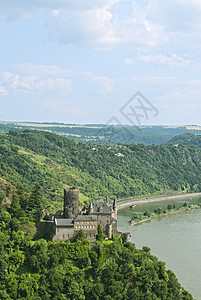 卡茨城堡建筑学建筑城堡绿色土地故事旅行历史性爬坡历史图片