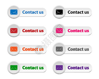 联系我们按钮紫色网络网站邮件圆形标签电脑黑色电子邮件插图图片
