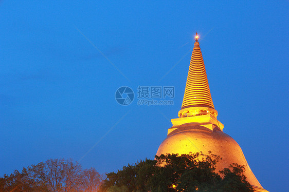 切迪法拉病理学天空旅游宝塔精神雕像宗教文化崇拜蓝色地标图片