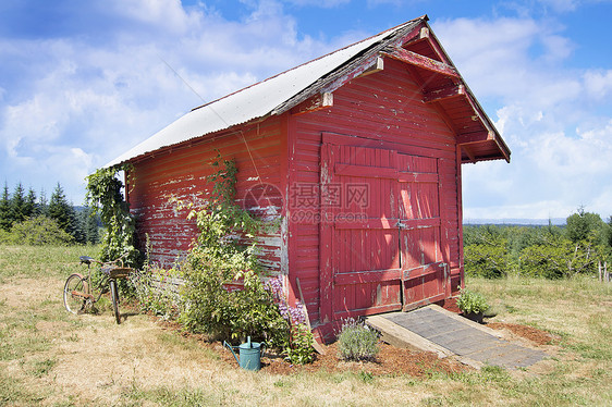 旧工具 Shed 红仓库图片