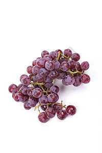 白色背景的红葡萄浆果水果种子生产播种紫色葡萄干饮食矿物院子图片