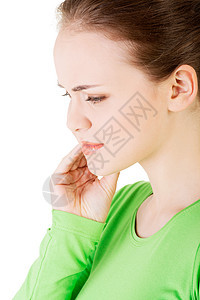 年轻女人牙疼得要命药品成人磨牙女孩悲伤疾病医疗牙科白色伤害图片