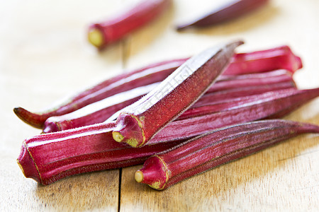 奥克拉食物秋葵蔬菜饮食美食棕色红色热带锥体营养背景图片