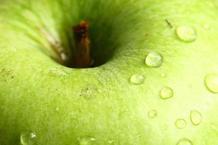 苹果8绿新苹果活力飞沫花园维生素液体皮肤零食食品水滴生产背景