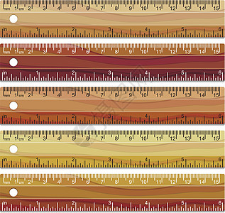 一组木制标尺图片