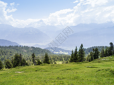 贝亚登堡 瑞士场景季节环境山脉晴天植物群全景木头天空旅游图片