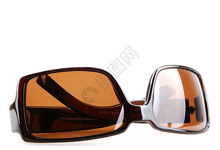 白色的孤立太阳镜眼镜女士辉煌反射射线配件塑料紫外线框架太阳图片