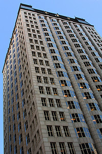 高楼建筑摩天大楼城市住宅建筑学蓝色建造玻璃天空会议建筑物图片
