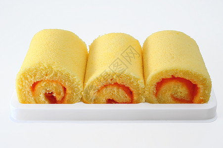 瑞士卷糕点蛋糕烘烤甜食食物甜点橙子图片