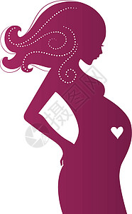 孕妇休光灯女性生日卡通片生活女孩卡片插图身体艺术孩子图片