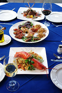 意大利餐桌意大利菜图片