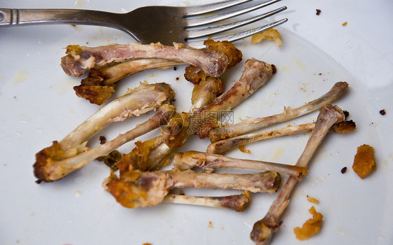 鸡骨品味食物肋骨油炸营养盘子图片