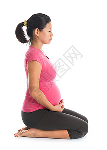 孕妇瑜伽怀孕妇女默念背景