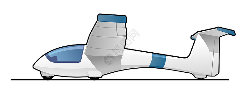 滑翔机飞行卡通片空气草图航空学翼伞工艺螺旋桨运输白色图片