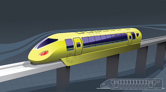 快速火车速度交通单轨铁路草图插图艺术品交通工具电子艺术图片