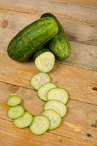 黄瓜食物高视角风化营养静物模板菜单乡村蔬菜桌子图片