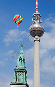 柏林电视塔     出生地天空建筑空气天际天线旅游建筑物首都航班城市图片