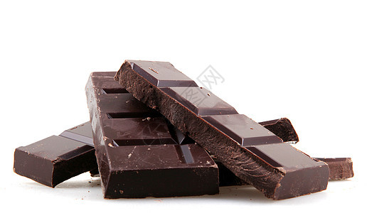 黑巧克力棒甜点美食工作室美食块糖果白色小吃碳水棕色化合物图片