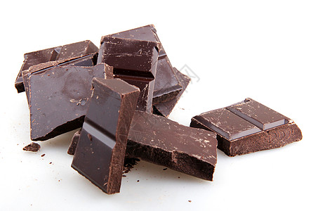 黑巧克力棒宏观食物甜点美食块糖果条美食工作室碳水糖果小吃图片