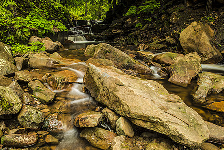 山地瀑水旅行公园植物季节溪流石头苔藓运动叶子荒野图片